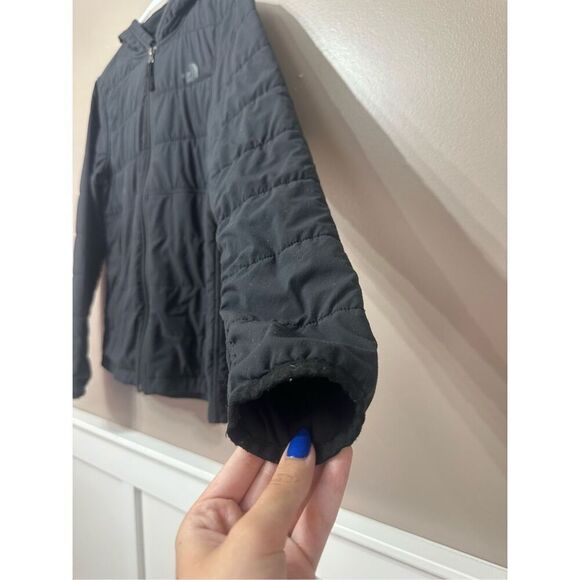 The North Face Mountain Sweatshirt Full Zip Up Hoodie Black Jacket Women's Small - Picture 4 of 12